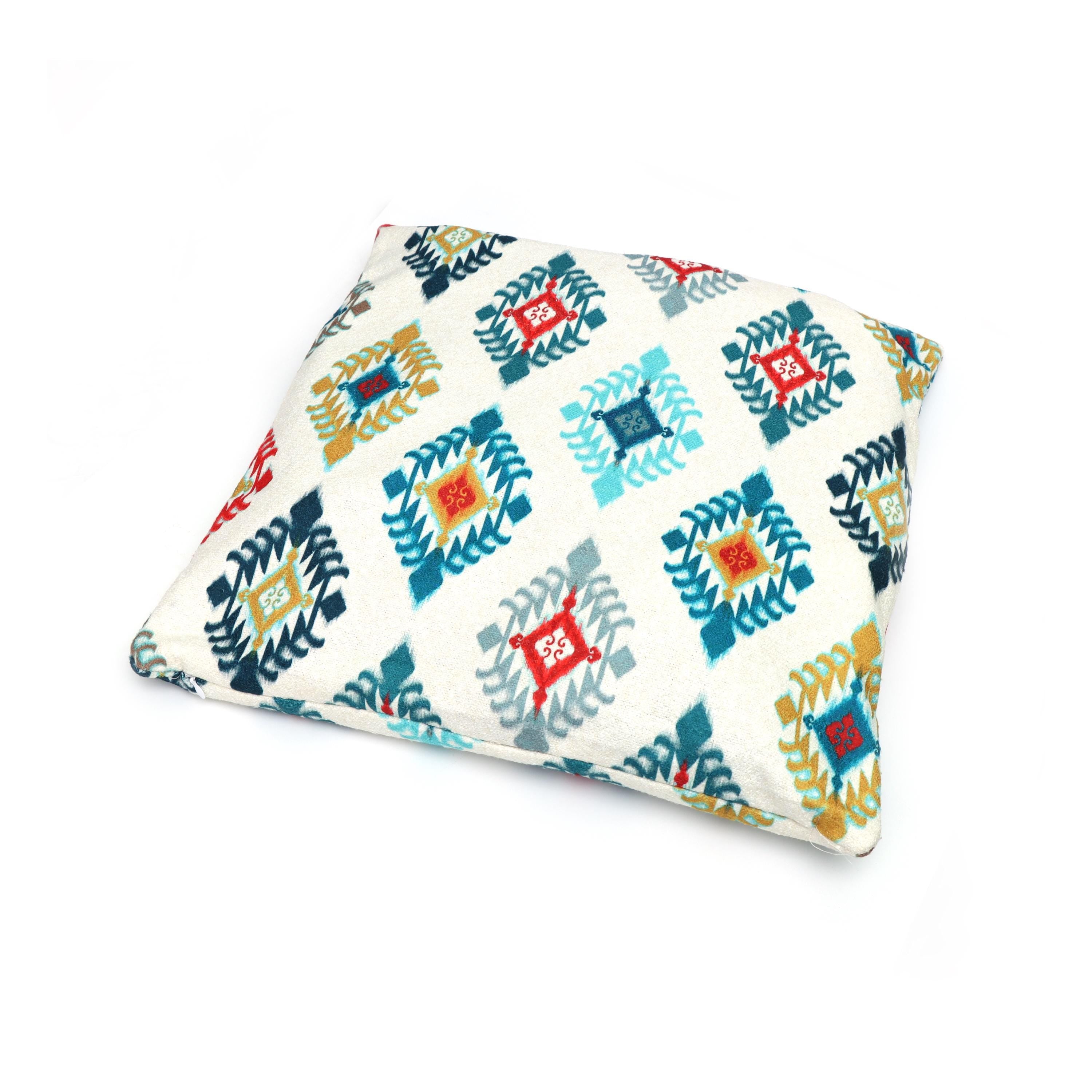 Hand Block Print Fabric Cushion Cover, Floral 100% Cotton Quilting Fabric Cushion, Handmade Throw Pillow Decorative Home Decor Pillow Cover