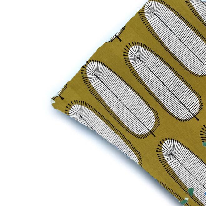 Mustard Leaf Print Cushion Cover | Hand Block Print Cotton Pillow Cover | Modern Boho Throw Pillow | Decorative Sofa Cushion | Gift For Her