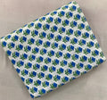 Blue Floral Cotton Fabric, Hand Block Print Style, Small Repeat Flower Fabric, Indian Cotton Fabric, Soft Craft & Quilting Fabric by Yard