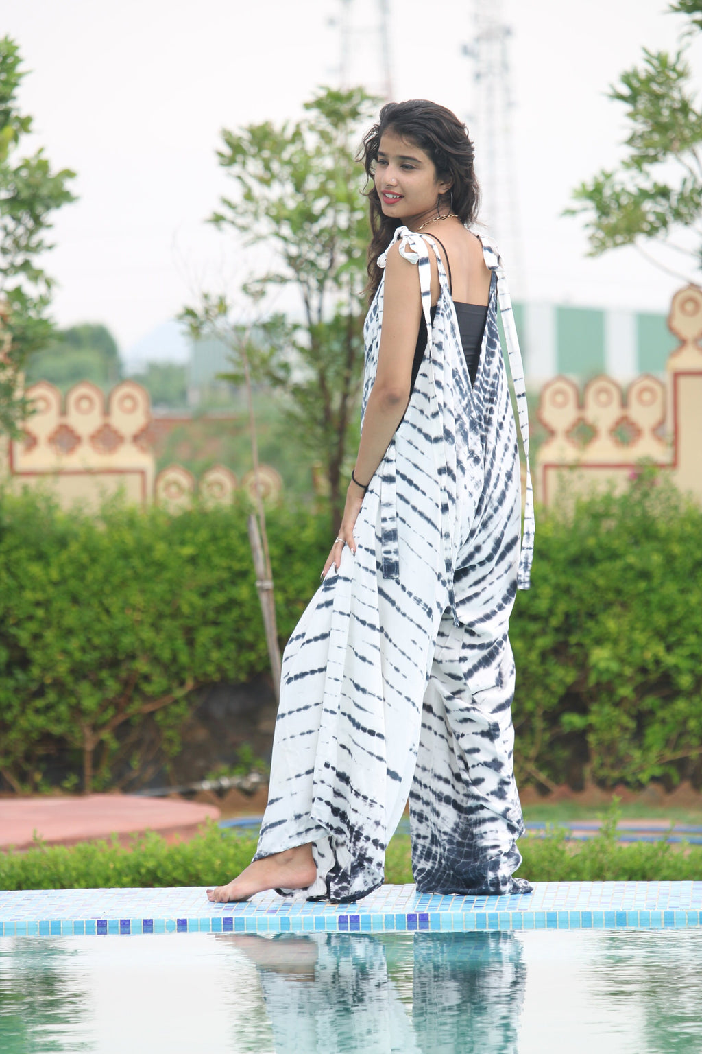 Tie Dye Rayon Jumpsuit: Women's Summer Romper Overalls