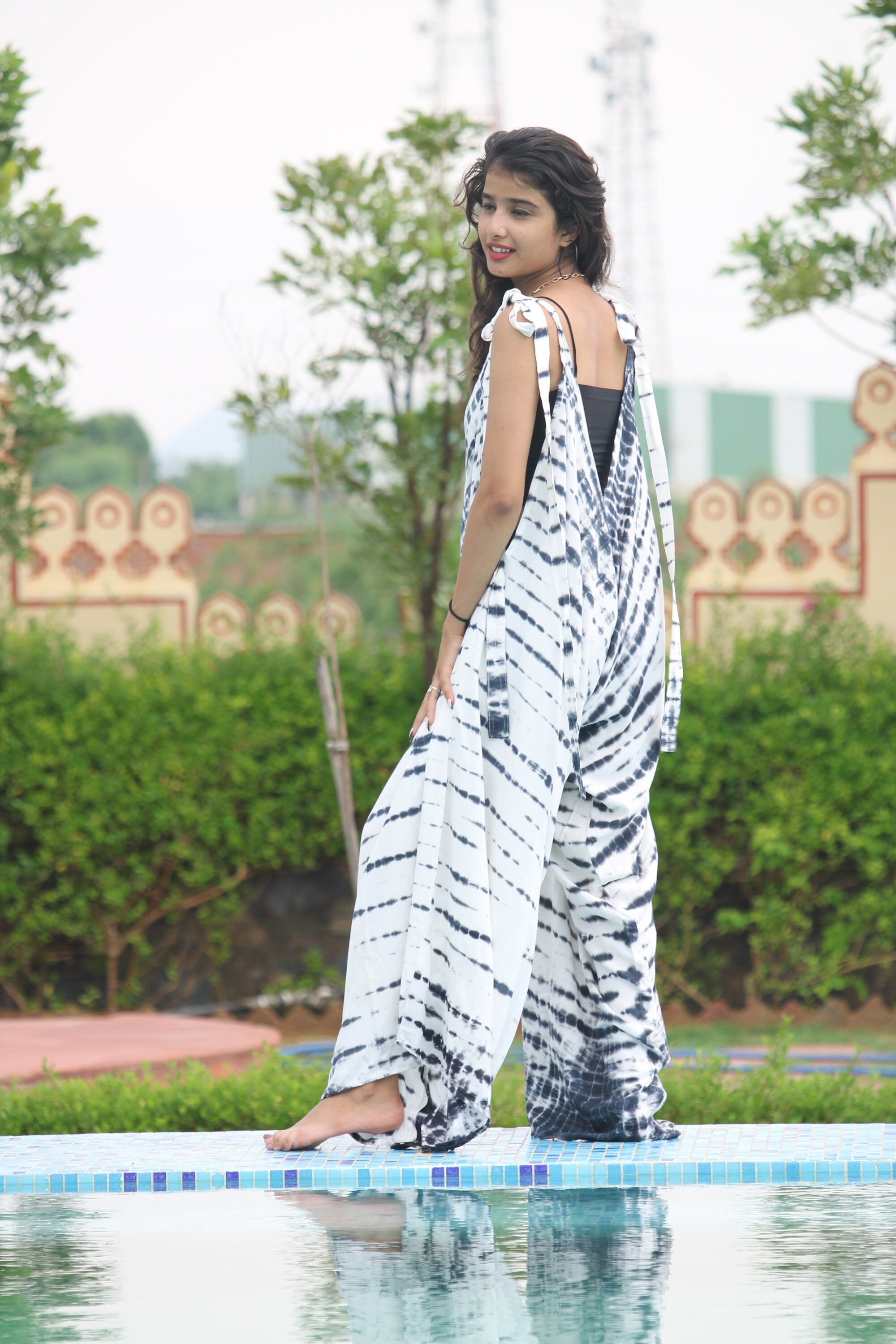 Tie Dye Rayon Jumpsuit: Women's Summer Romper Overalls