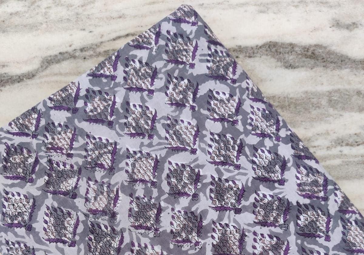 Indian Hand Block Print Fabric, Floral 100% Cotton Quilting Fabric By The Yard, Handmade Fabric, Loose Running Fabric, Textile Fabric, Gifts