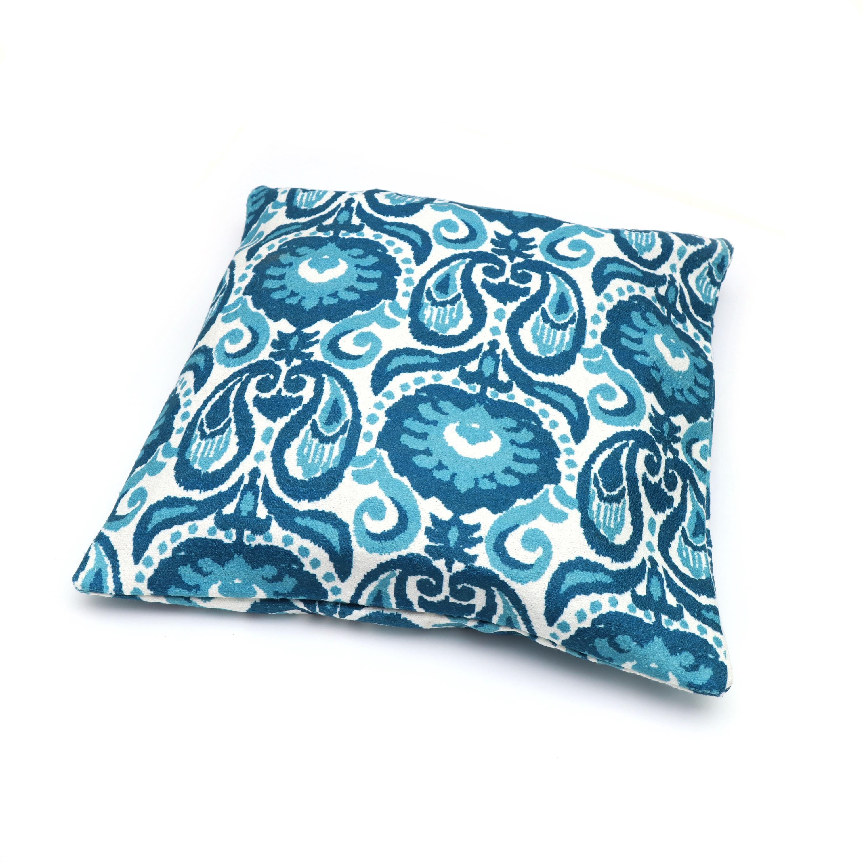Hand Block Print Fabric Cushion Cover, Floral 100% Cotton Quilting Fabric Cushion, Handmade Throw Pillow Decorative Home Decor Pillow Cover