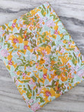 Indian Hand Block Print Fabric, Floral 100% Cotton Quilting Fabric By The Yard, Fabric For Dress Making, Loose Running Fabric, Napkin Fabric