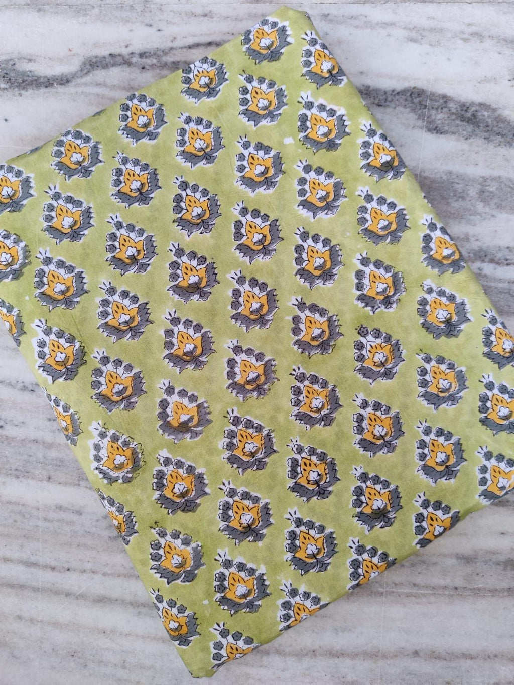 Indian Hand Block Print Fabric, Floral 100% Cotton Quilting Fabric By The Yard, Handmade Fabric, Loose Running Fabric, Textile Fabric, Gifts