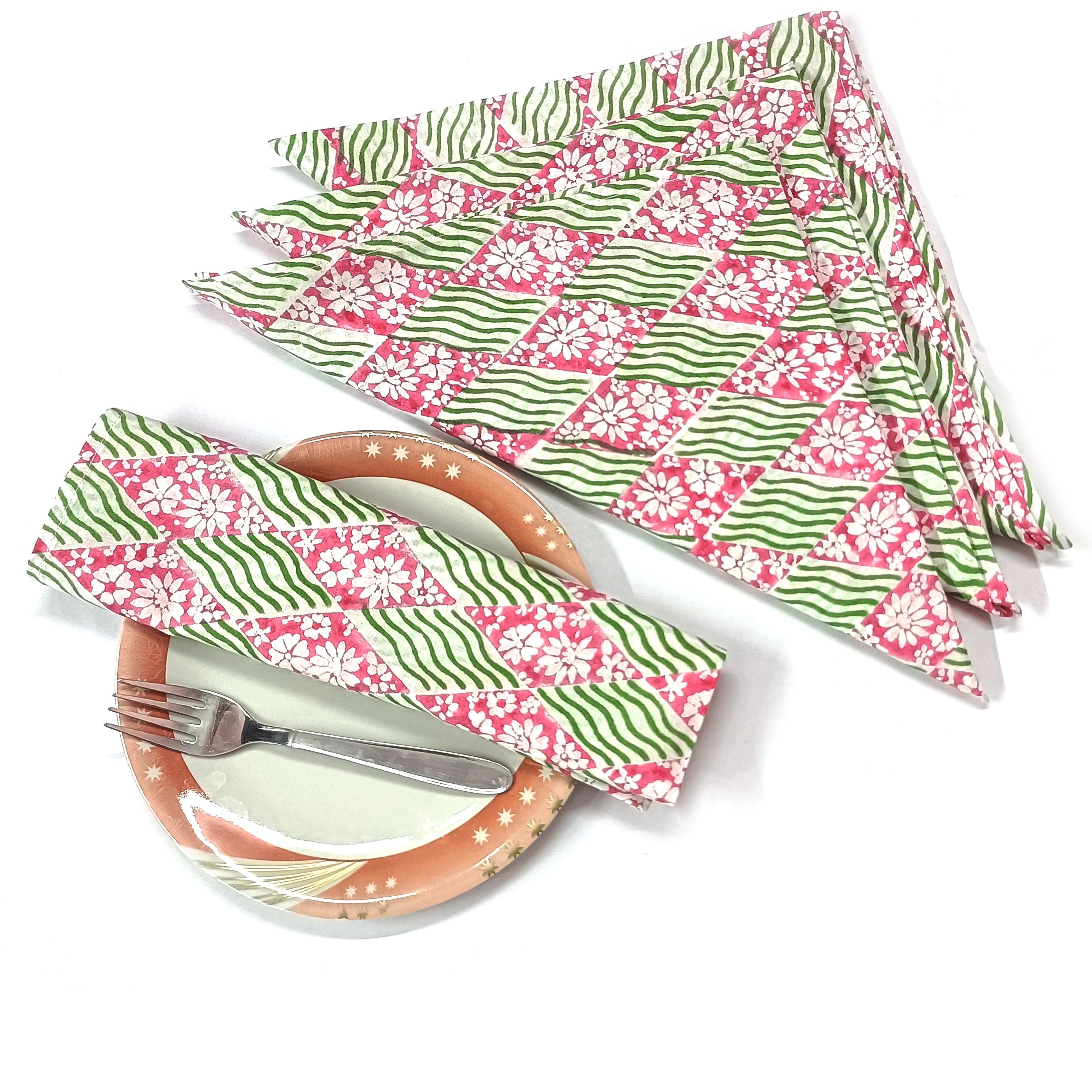 Cotton Napkins Set | Reusable Cloth Napkins | Handmade Table Linen | Eco Friendly Dinner Napkins | Farmhouse Wedding Table Decor