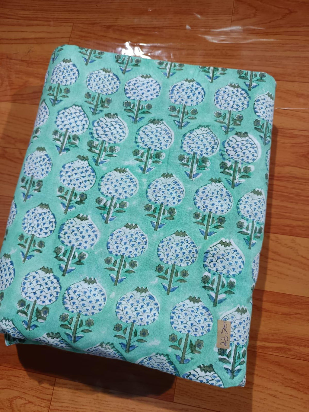 Indian Hand Block Print Fabric, Floral 100% Cotton Quilting Fabric By The Yard, Fabric For Dress Making, Loose Running Fabric, Napkin Fabric