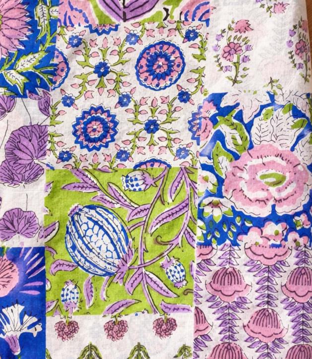 Loose Running Fabric by Yard, Printed Cotton Fabric, Soft Lightweight Material for Sewing, Dressmaking Apparel Kurti Dress Running Fabric