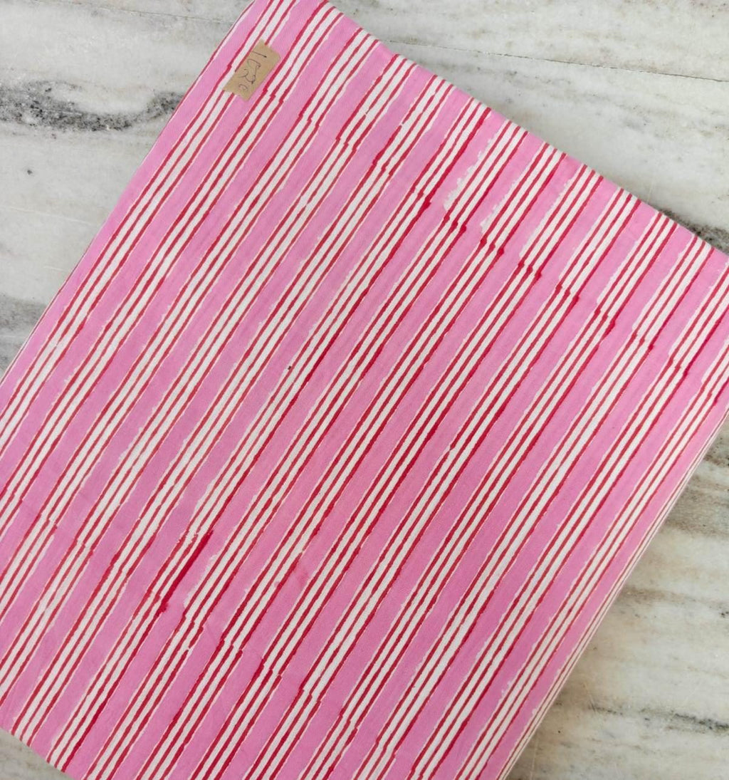 Pink Red Striped Cotton Fabric, Soft Quilting Fabric by the Yard, Modern Stripe Craft Sewing Material, Quilting & Apparel Fabric, Napkins