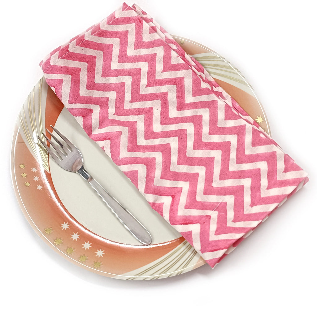 Handblock napkins. cotton dinner napkin, 9x9"- cocktail 20x20"- Dinner All Sizes, cloth napkins, Housewarming gifts, wedding napkins