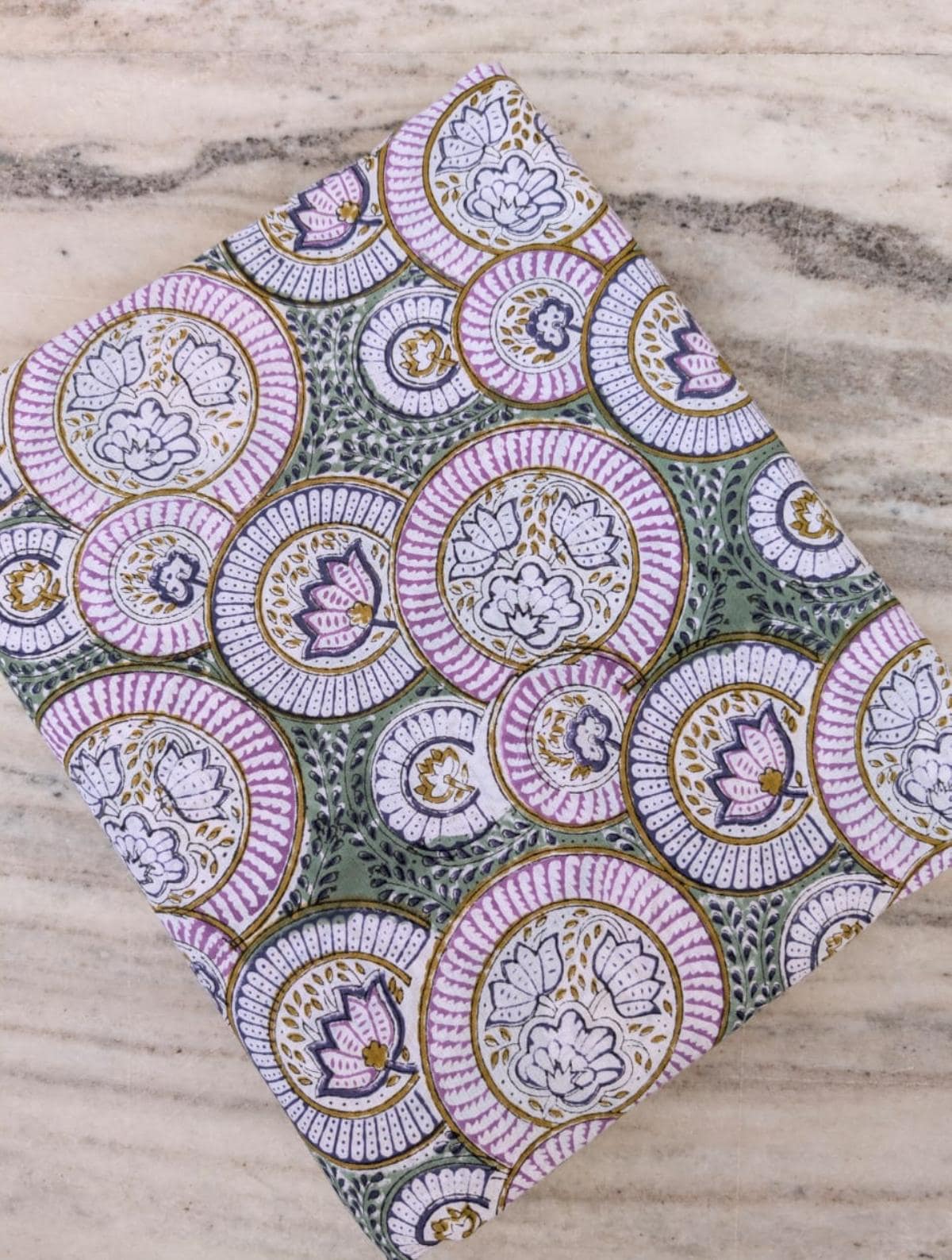 Beautiful Multi Color Indian Hand Block Print Fabric, Floral 100% Cotton Quilting Fabric By The Yard, Chakra Design Fabric Dress Making