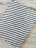 Gray White Stripe Cotton Fabric by Yard, Thin Striped Fabric, Modern Cotton Fabric, Quilting Sewing Fabric, Apparel Fabric, Craft Fabric
