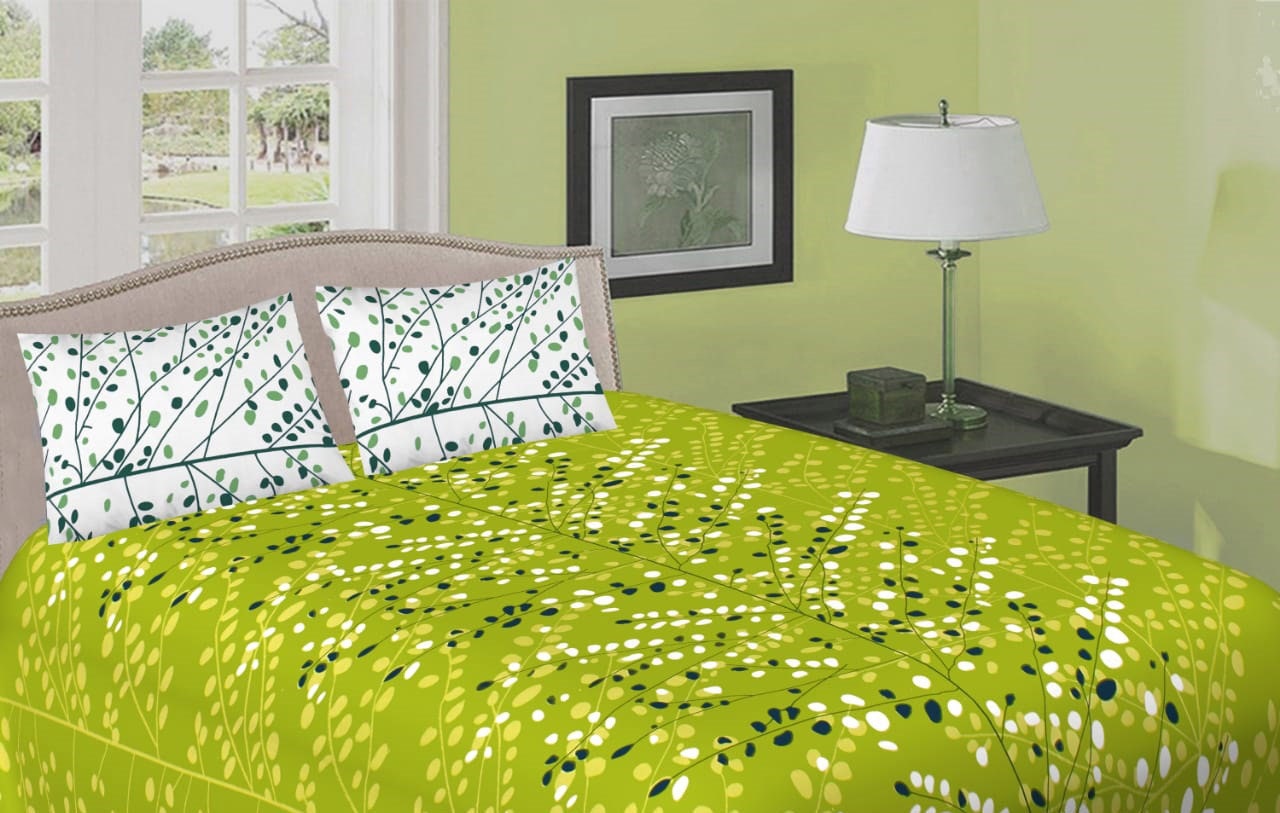 Designer Cotton Bedsheet, Queen Size Bedding Set With 2 Pillowcases, Sanganeri Printed Double Bedsheet, Personalized Gifts, Home Bedding