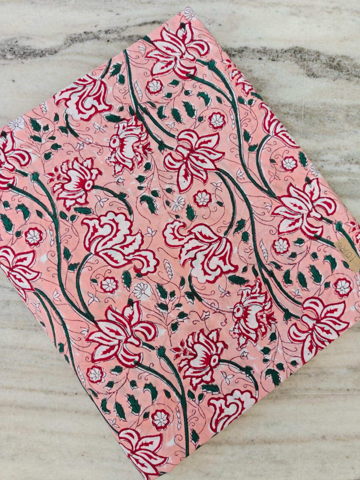 Pink Floral Cotton Fabric, Soft Printed Fabric Sewing, Dressmaking & Quilting, Botanical Flower Pattern Material, Craft Fabric by the Yard