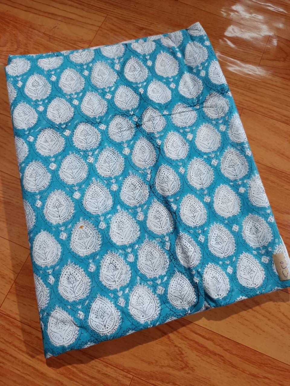 Hand Block Print Soft Fabric, 100% Cotton Quilting Fabric By The Yard, Fabric For Dress Making, Duvet Covers, Floral Fabric, Quilt Fabric
