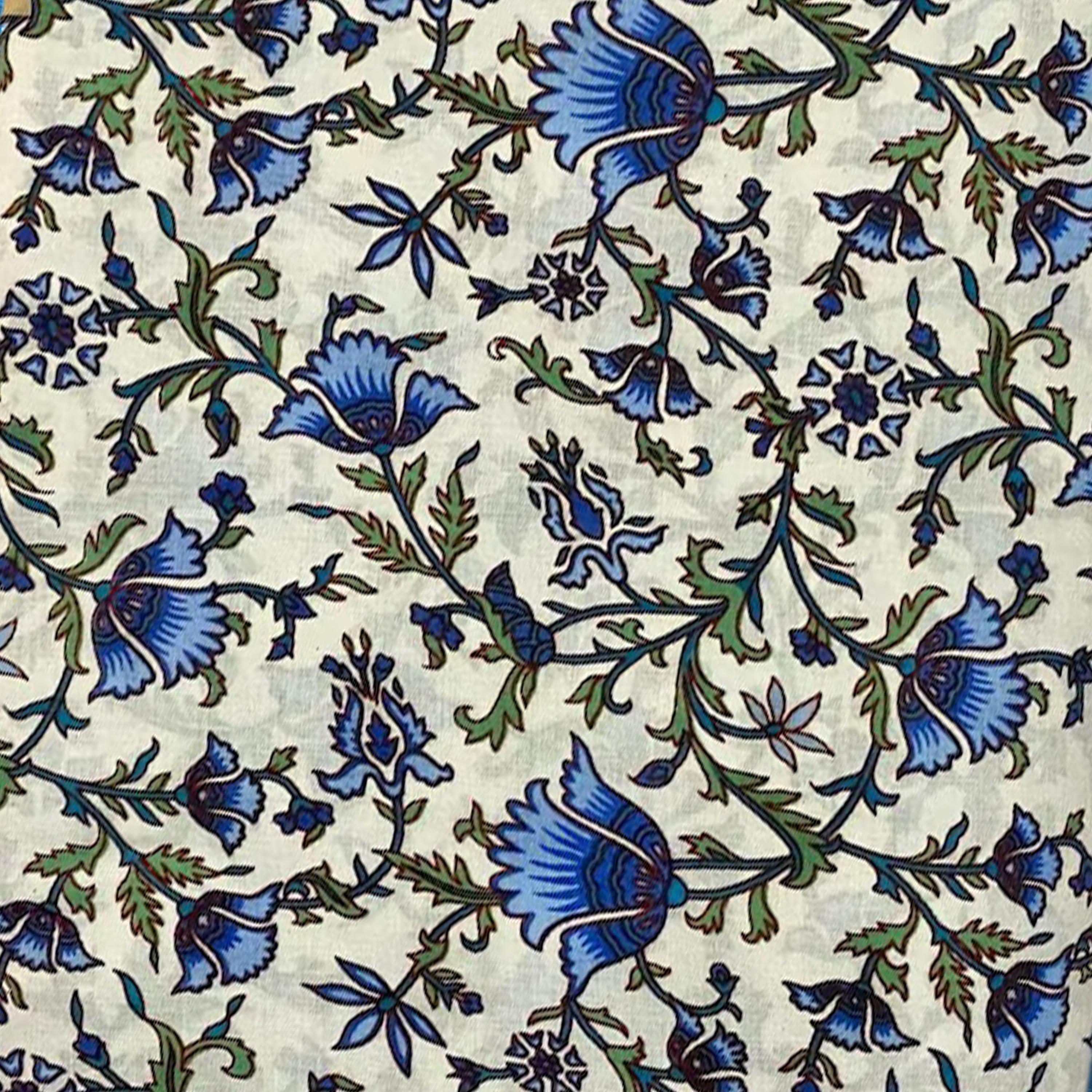 Blue Floral Cotton Cushion Cover, Hand Block Print Pillow Case, Boho Sofa Decor, Gift For Her, Christmas Pillowcases, Indian Ethnic Case