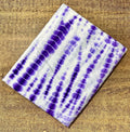 Purple Tie Dye Cotton Fabric, Hand Dyed Shibori Cotton Fabric, Boho Tie Dye Fabric for Dress Making, Soft Lightweight Fabric, Running Fabric