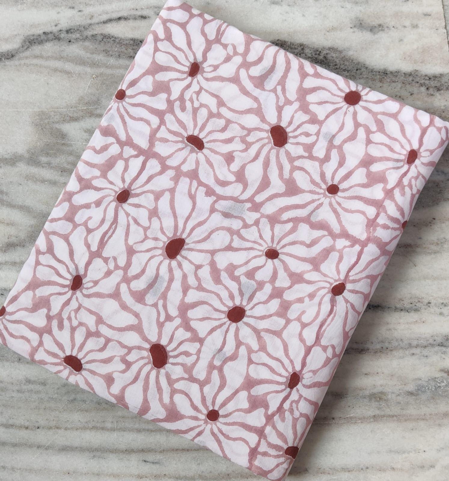 Indian Hand Block Print Fabric, 100% Cotton Quilting Fabric By The Yard, Fabric For Duvet Cover, Loose Running Fabric, Dress Making Fabric