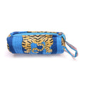Quilted Cotton Pencil Case: Floral Tiger Print Makeup Bag