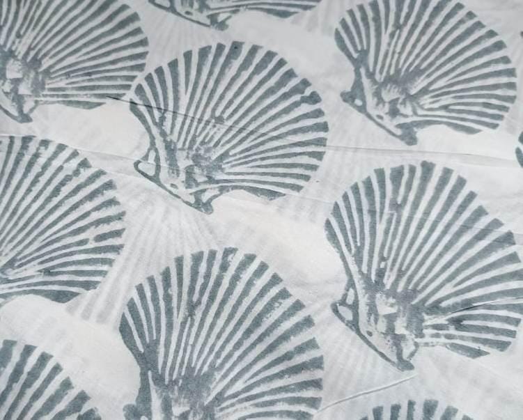 Hand Block Print Indian Soft Cotton Fabric, Floral Quilting Fabric, Loose Running Fabric, Fabric By The Yard, Fabric For Personlized Drees