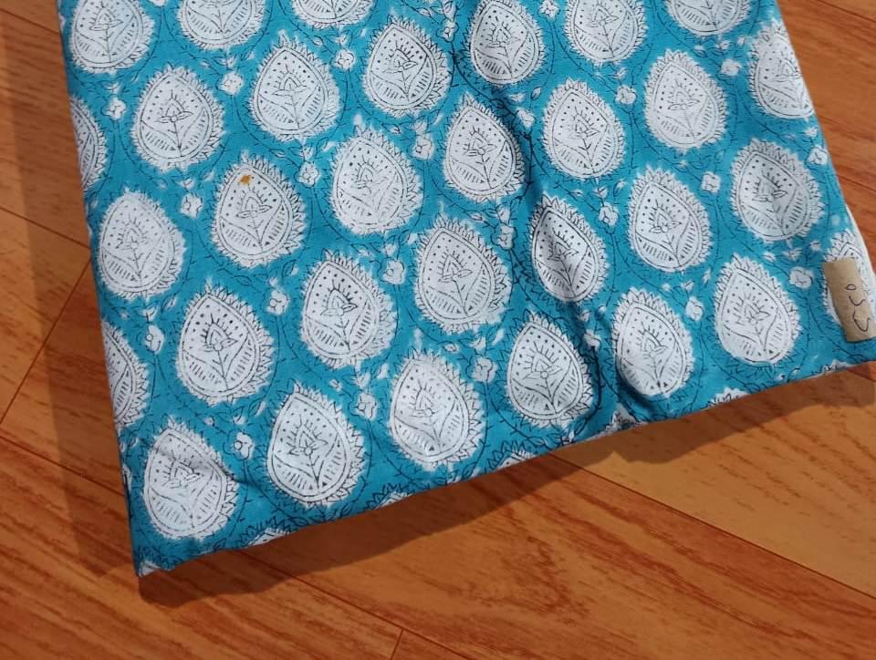 Hand Block Print Soft Fabric, 100% Cotton Quilting Fabric By The Yard, Fabric For Dress Making, Duvet Covers, Floral Fabric, Quilt Fabric