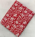 Red Beautiful Designer Hand Block Print Fabric, 100% Cotton Quilting Fabric By The Yard, Dressmaking Fabric, Loose Running Fabric