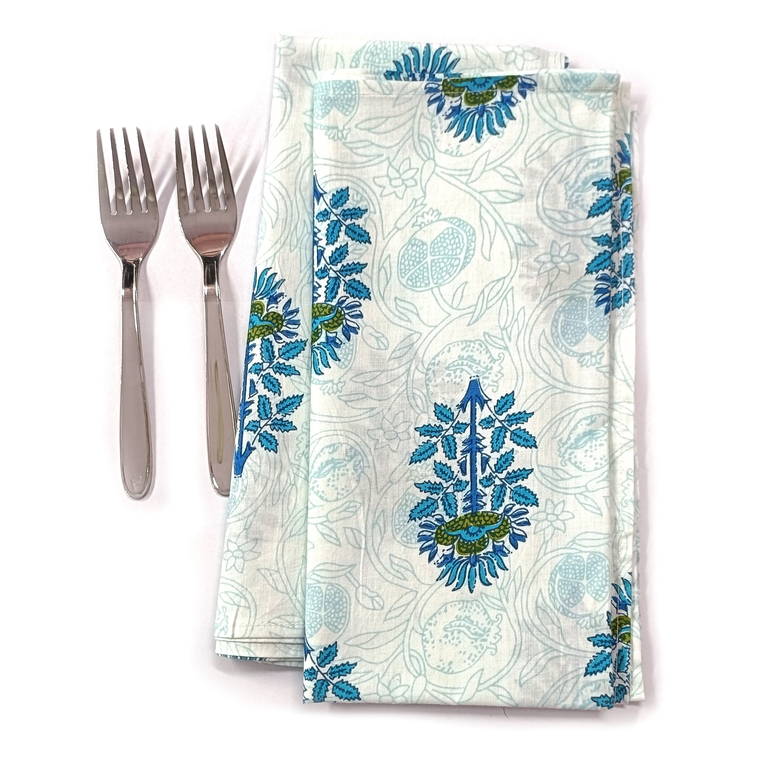 Cotton Napkins Set | Reusable Cloth Napkins | Handmade Table Linen | Eco Friendly Dinner Napkins | Farmhouse Wedding Table Decor | 4 Pcs Set