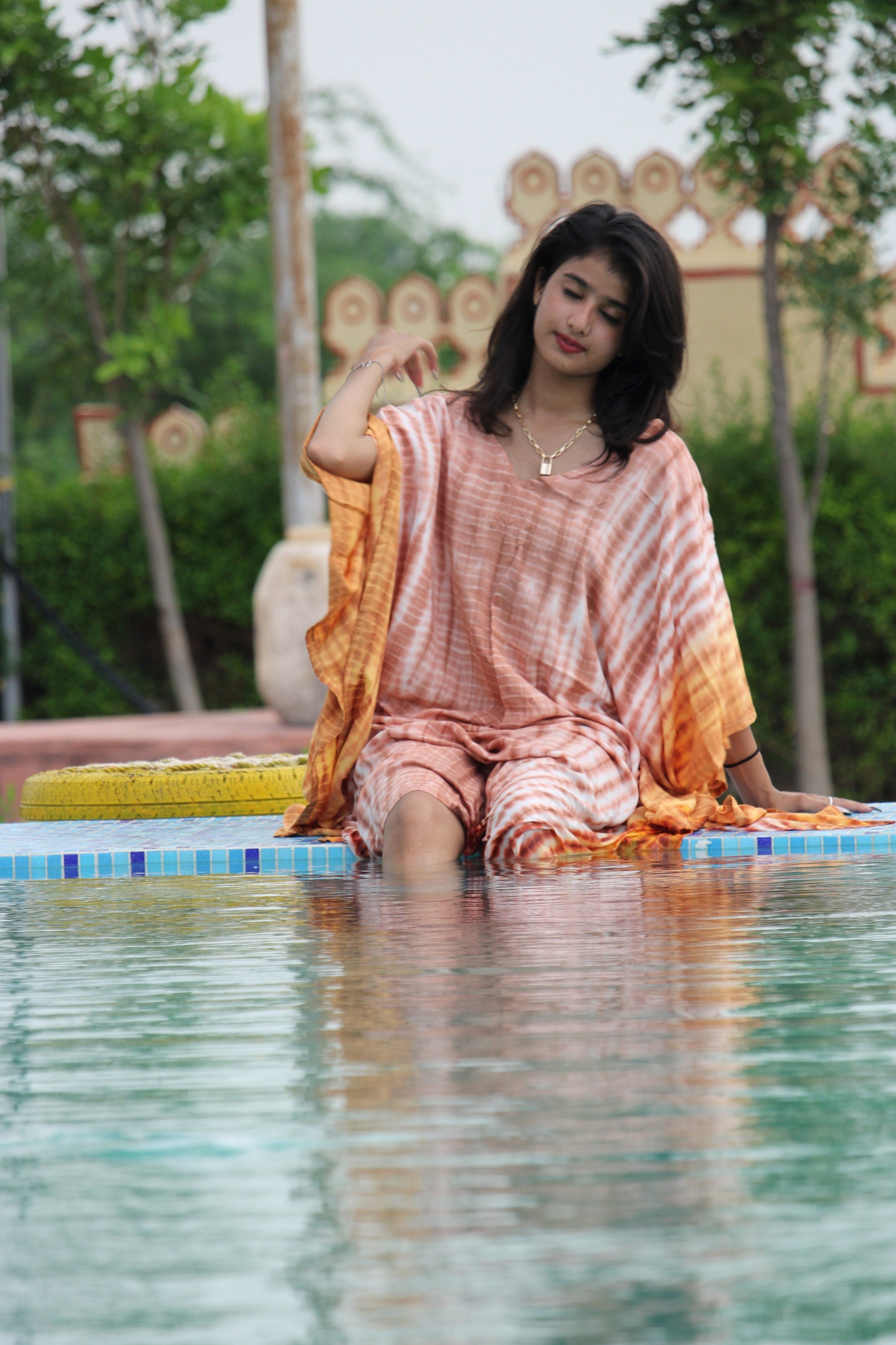 Tie Dye Kaftan, Colorful Beach Wear Long Length Kaftan, Women’s Cover Up Resort Kaftan, Loose Fitting Dress, Lounge Kaftan