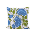 Blue Floral Cotton Cushion Cover, Hand Block Print Pillow Case, Decorative Throw Pillow Cover, Boho Sofa Decor, Christmas Pillowcases