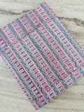 Indian Hand Block Print Fabric, Floral 100% Cotton Quilting Fabric By The Yard, Fabric For Dress Making, Loose Running Fabric, Napkin Fabric