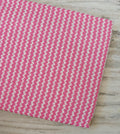 Pink Zigzag Cotton Fabric, Geometric Chevron Print Fabric, Modern Pattern Fabric by Yard, Quilting Sewing Craft Fabric, Soft Cotton Material