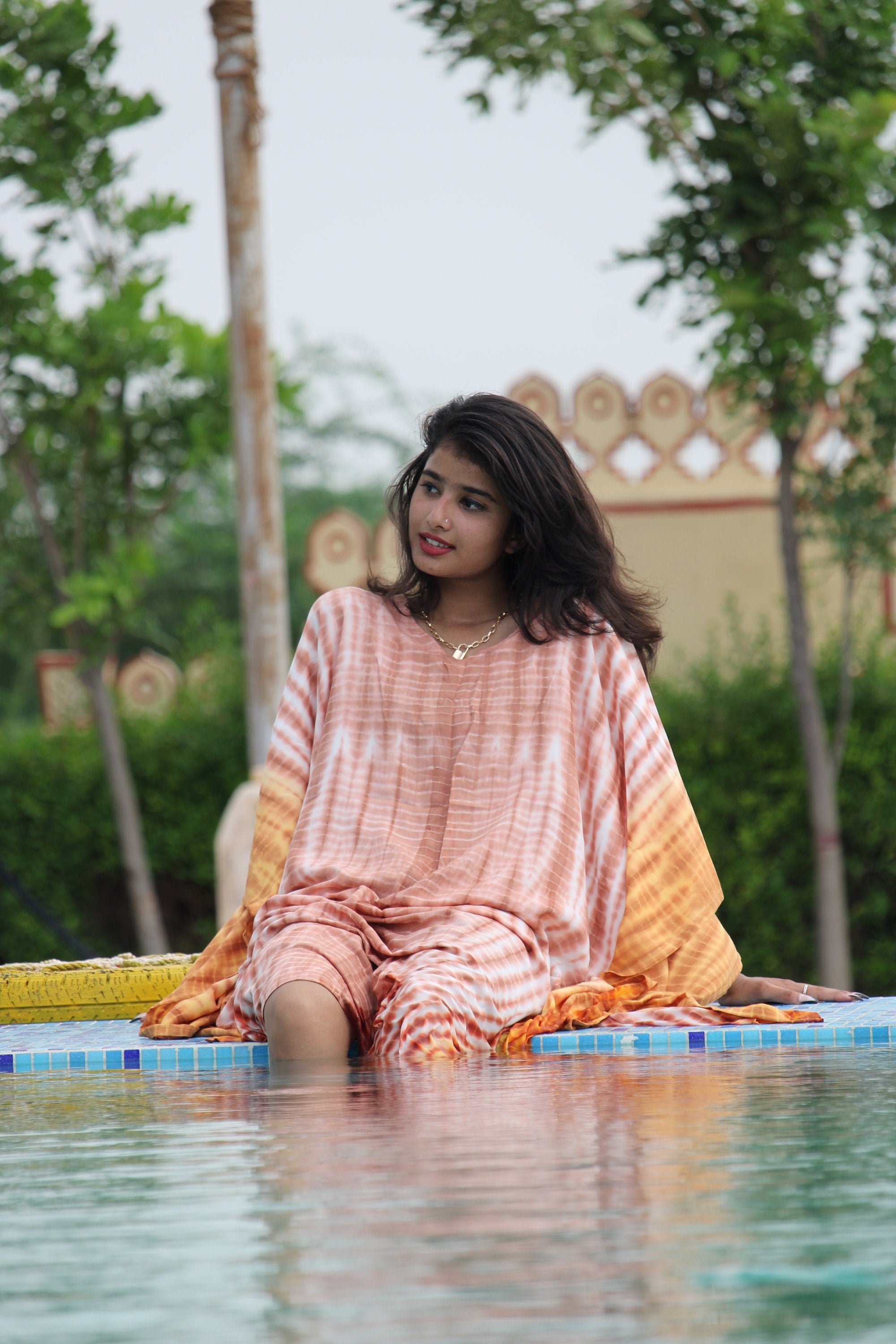 Tie Dye Kaftan, Colorful Beach Wear Long Length Kaftan, Women’s Cover Up Resort Kaftan, Loose Fitting Dress, Lounge Kaftan