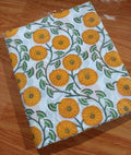 Indian Hand Block Print Fabric, Floral 100% Cotton Quilting Fabric By The Yard, Fabric For Dress Making, Loose Running Fabric, Napkin Fabric