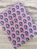 Pink Paisley Hand Block Print Cotton Fabric | Indian Soft Cotton by the Yard | Ethnic Leaf Motif for Quilting, Sewing, Dressmaking
