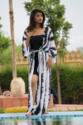 Tie Dye Rayon Kimono Dress - Bohemian Festival Clothing