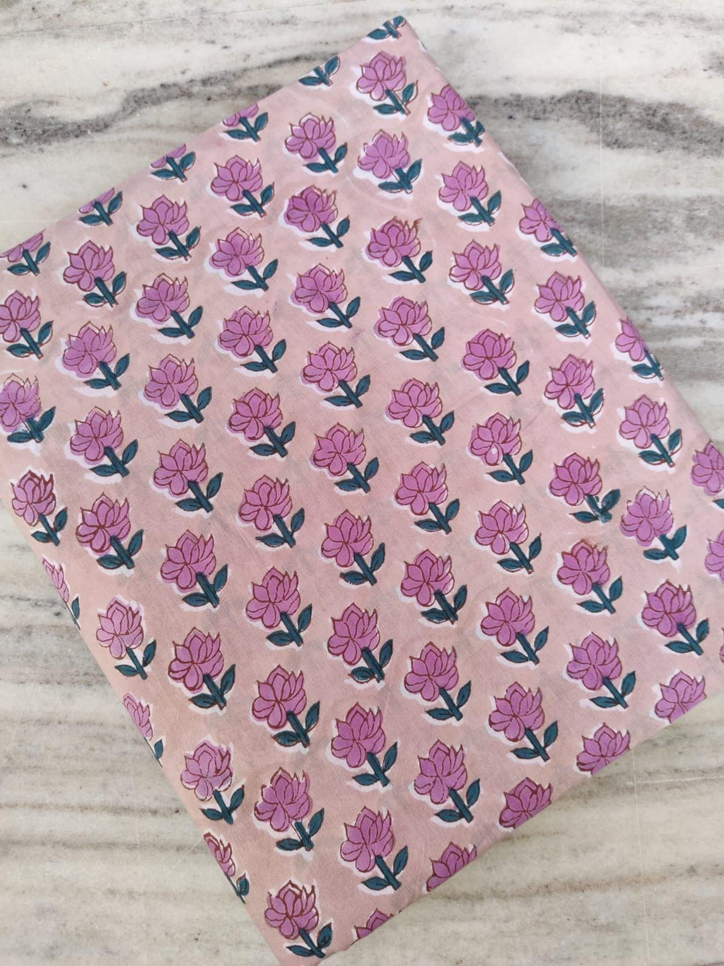 Indian Hand Block Print Fabric, Floral 100% Cotton Quilting Fabric By The Yard, Fabric For Dress Making, Loose Running Fabric, Napkin Fabric