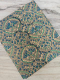 New Arrival Indian Hand Block Print Cotton Fabric by Yard, Blue Floral Jaipur Print, Traditional Sanganeri Textile, Boho Sewing Fabric