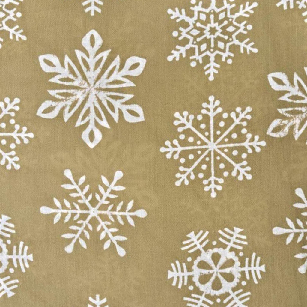 Beige Snowflake Cushion Cover, Christmas Throw Pillow Cover, Winter Decor Cotton Cushion, Rustic Holiday Pillow, Cozy Sofa Accent Cover,