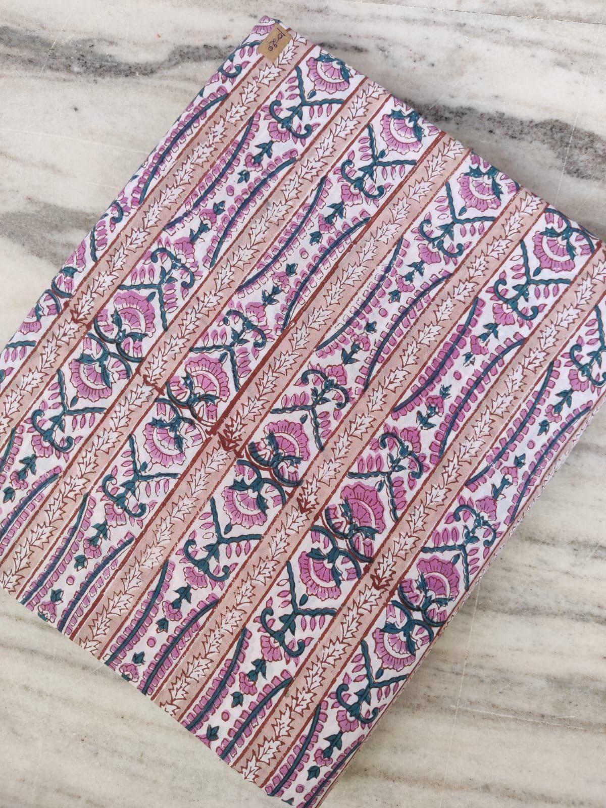 Indian Hand Block Print Fabric, Floral 100% Cotton Quilting Fabric By The Yard, Fabric For Dress Making, Loose Running Fabric, Napkin Fabric