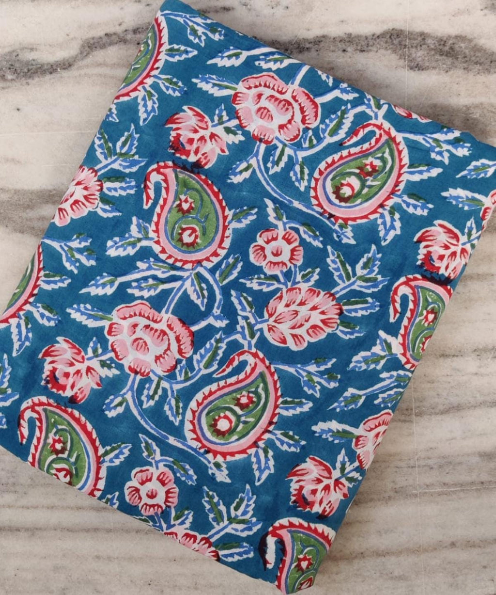 Indian Hand Block Print Fabric, Floral 100% Cotton Quilting Fabric By The Yard, Handmade Fabric, Loose Running Fabric, Textile Fabric, Gifts