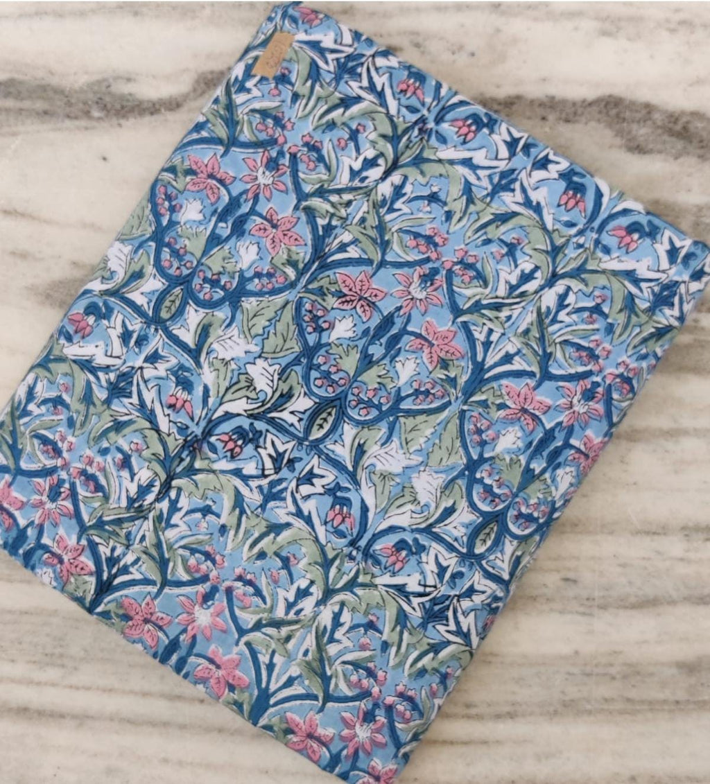 Soft Cotton, Indian Hand Block Print Fabric, Floral 100% Cotton Fabric By The Yard, Fabric for Loose Running, Dress Making, Textile Fabric