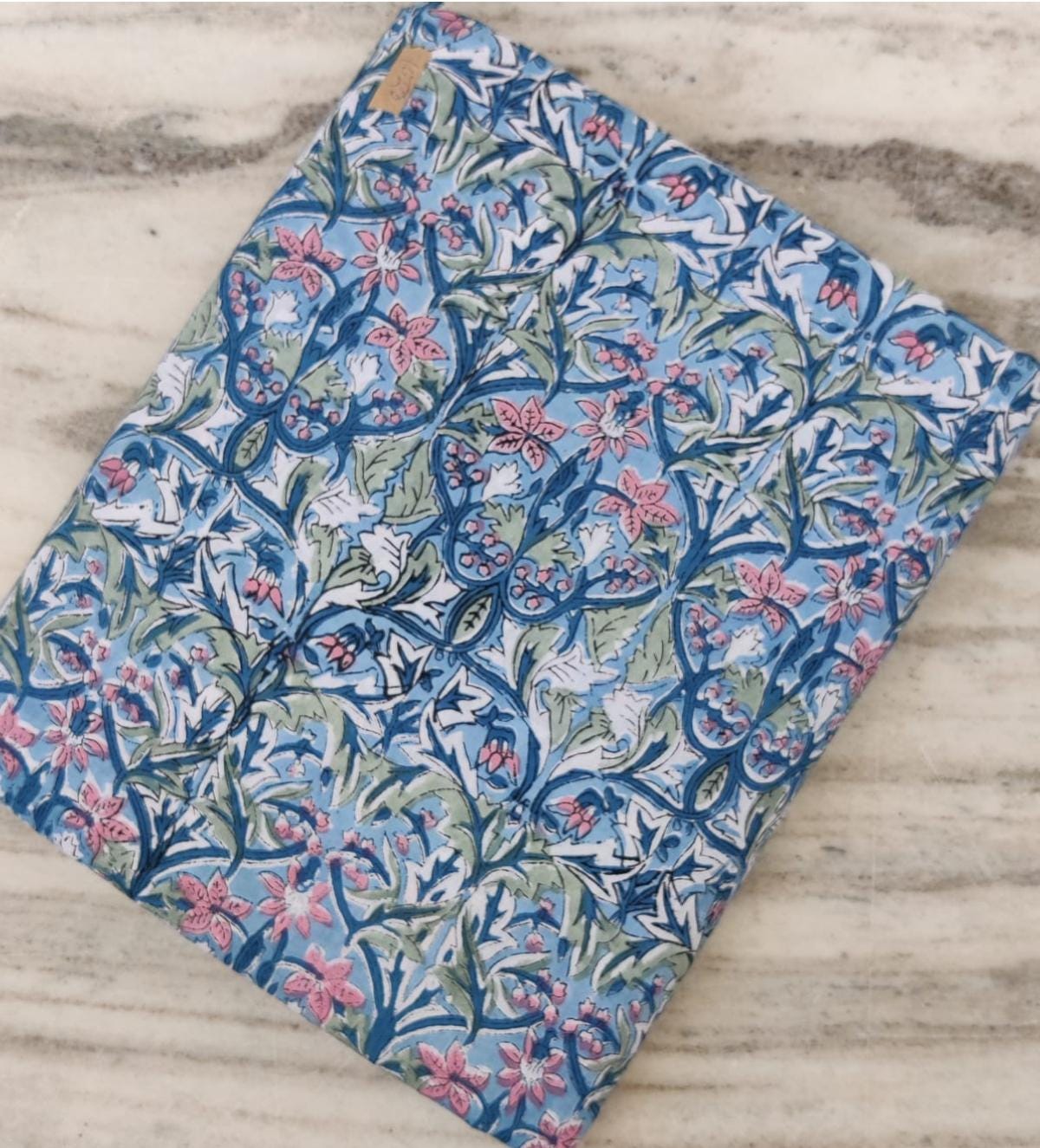 Soft Cotton, Indian Hand Block Print Fabric, Floral 100% Cotton Fabric By The Yard, Fabric for Loose Running, Dress Making, Textile Fabric