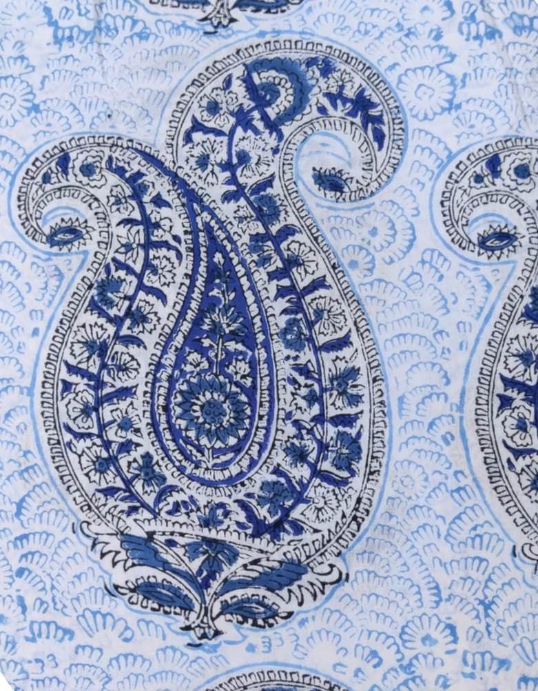Indian Hand Block Print Fabric, Floral 100% Cotton Quilting Fabric By The Yard, Handmade Fabric, Loose Running Fabric, Textile Fabric, Gifts