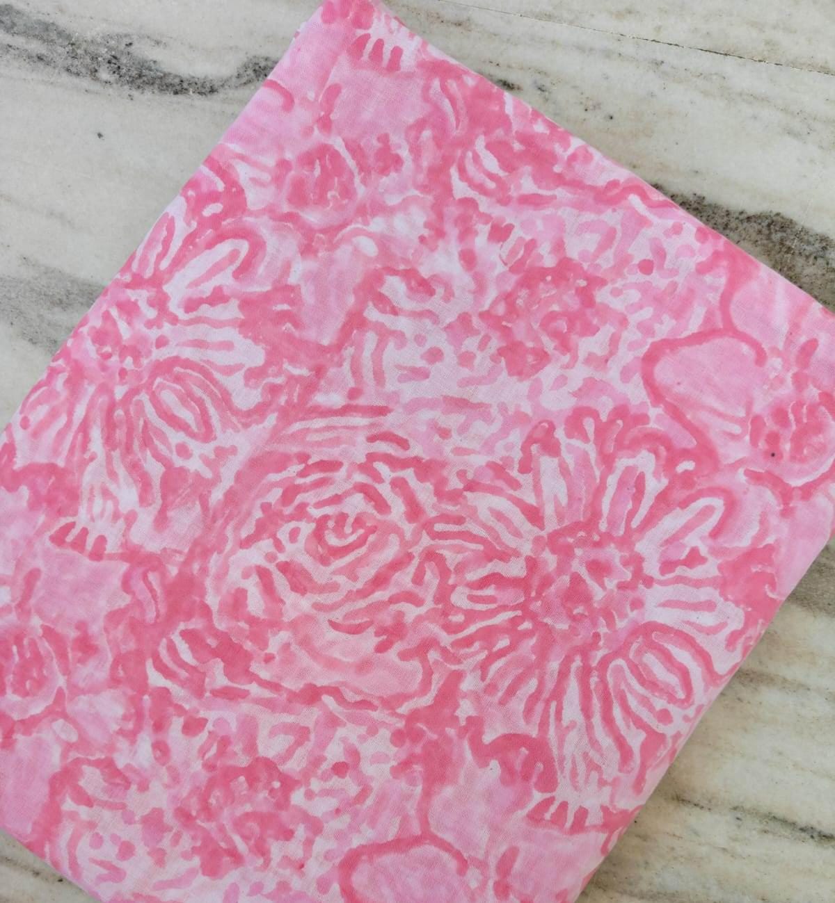 Pink Floral Cotton Fabric, Soft Rose Print Fabric, Botanical Pattern Cotton, Quilting Sewing Fabric, Dressmaking & Craft, Home Decor Napkins