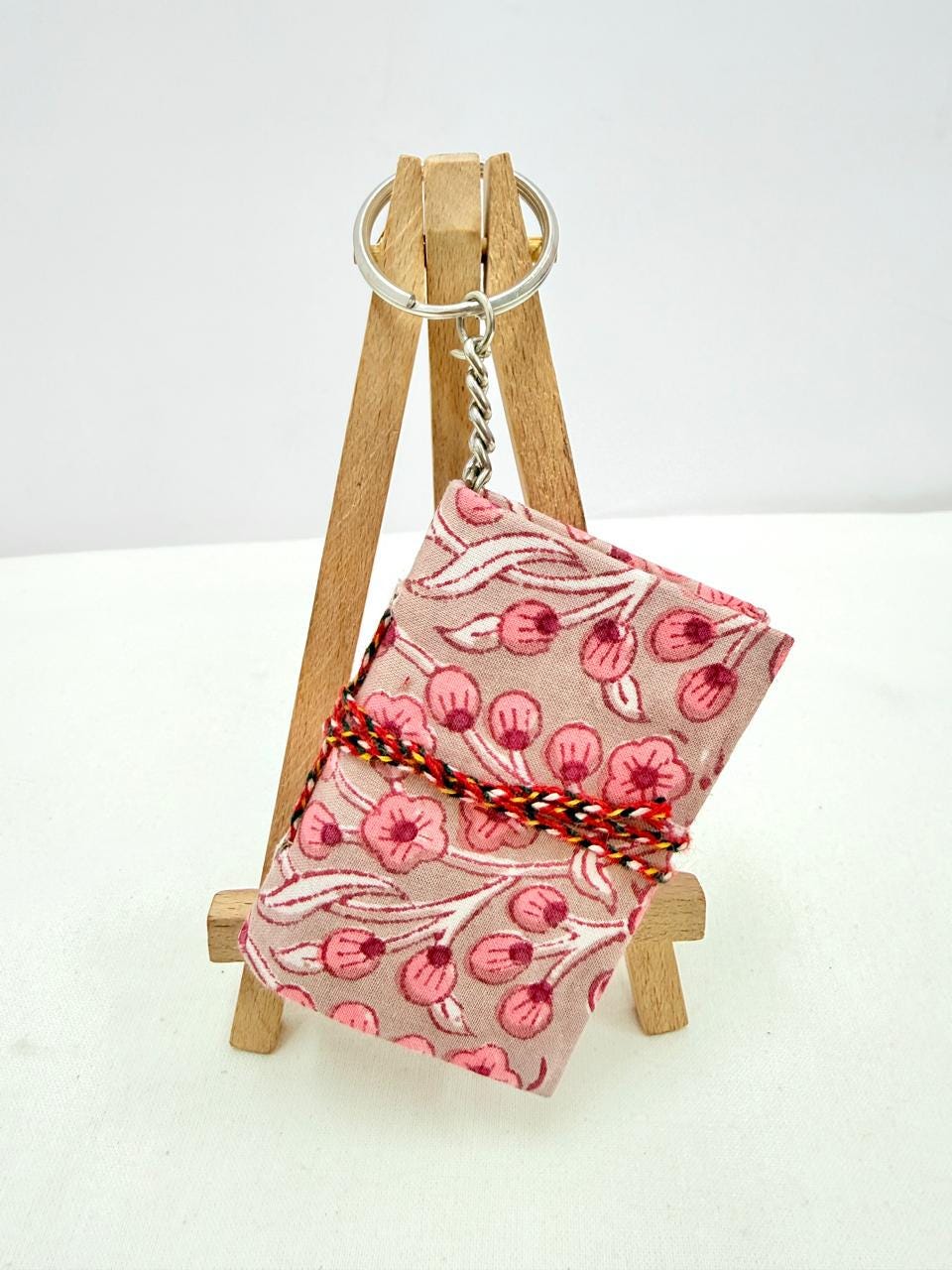 Custom Viral Mini Diary Keychain, Handmade Fabric Notebook Keyring, Cute Journal Key Chain, Small Notebook Keychain, Gift for Friends