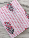 Indian Hand Block Print Fabric, Floral 100% Cotton Quilting Fabric By The Yard, Fabric For Dress Making, Loose Running Fabric, Napkin Fabric