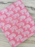 Pink Leopard Print Cotton Fabric by Yard, Hand Block Print Fabric, Animal Pattern Cotton Material, Sewing Craft Fabric, Baby Nursery Textile