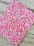 Pink Floral Cotton Fabric, Soft Rose Print Fabric, Botanical Pattern Cotton, Quilting Sewing Fabric, Dressmaking & Craft, Home Decor Napkins