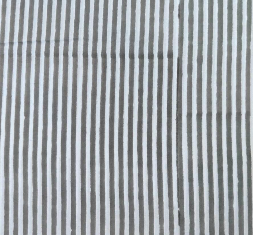 Gray White Stripe Cotton Fabric by Yard, Thin Striped Fabric, Modern Cotton Fabric, Quilting Sewing Fabric, Apparel Fabric, Craft Fabric