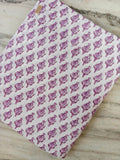 Purple Floral Block Print Cotton Fabric, Indian Hand Block Lilac Buti Print Quilting & Craft Fabric, Small Buta Print Sewing by the Yard